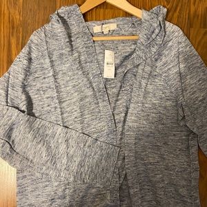 Loft Hooded Open Sweater - NWT - XXL